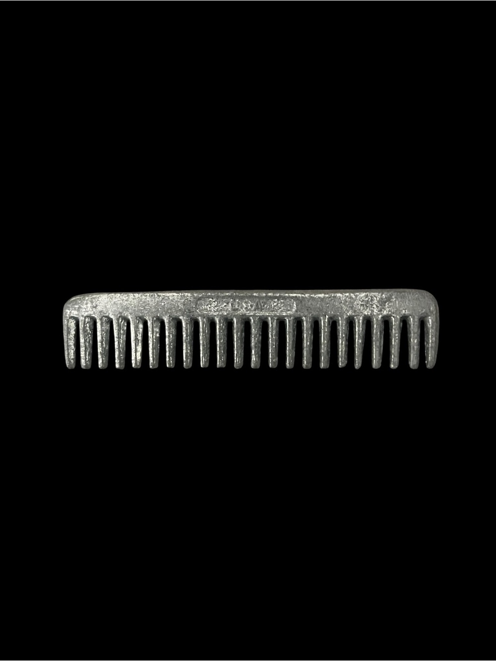 Vintage Aluminum Pocket Grooming Comb Made In U.S.A.